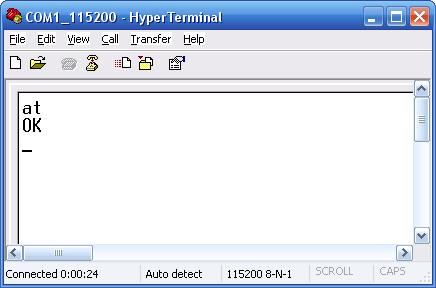 hyperterminal at команды