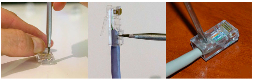 Распиновка RJ45 по цветам - обжимка витой пары, все варианты подключения, схемы